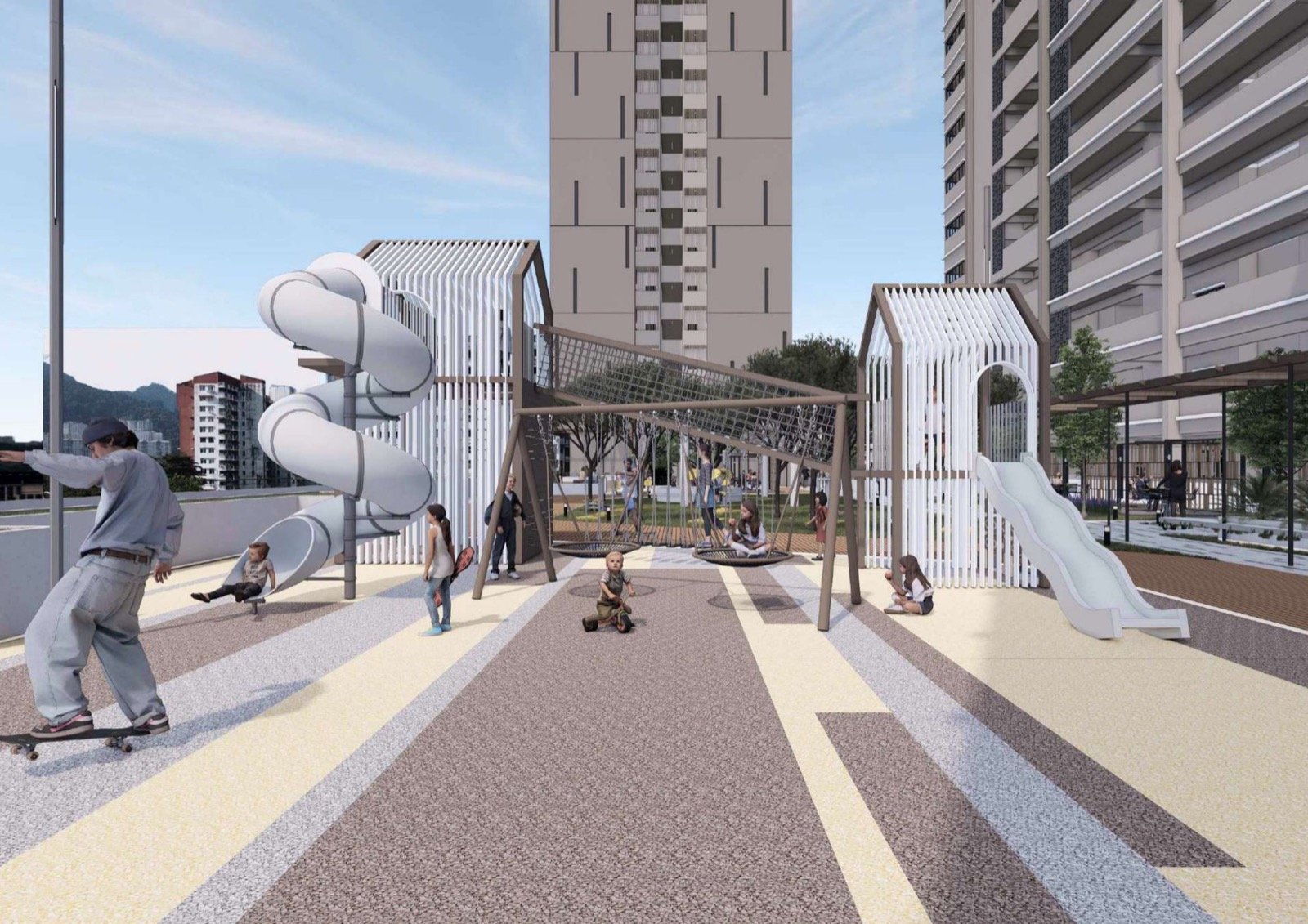 Playground at Tuan Pavilion, artist's impression